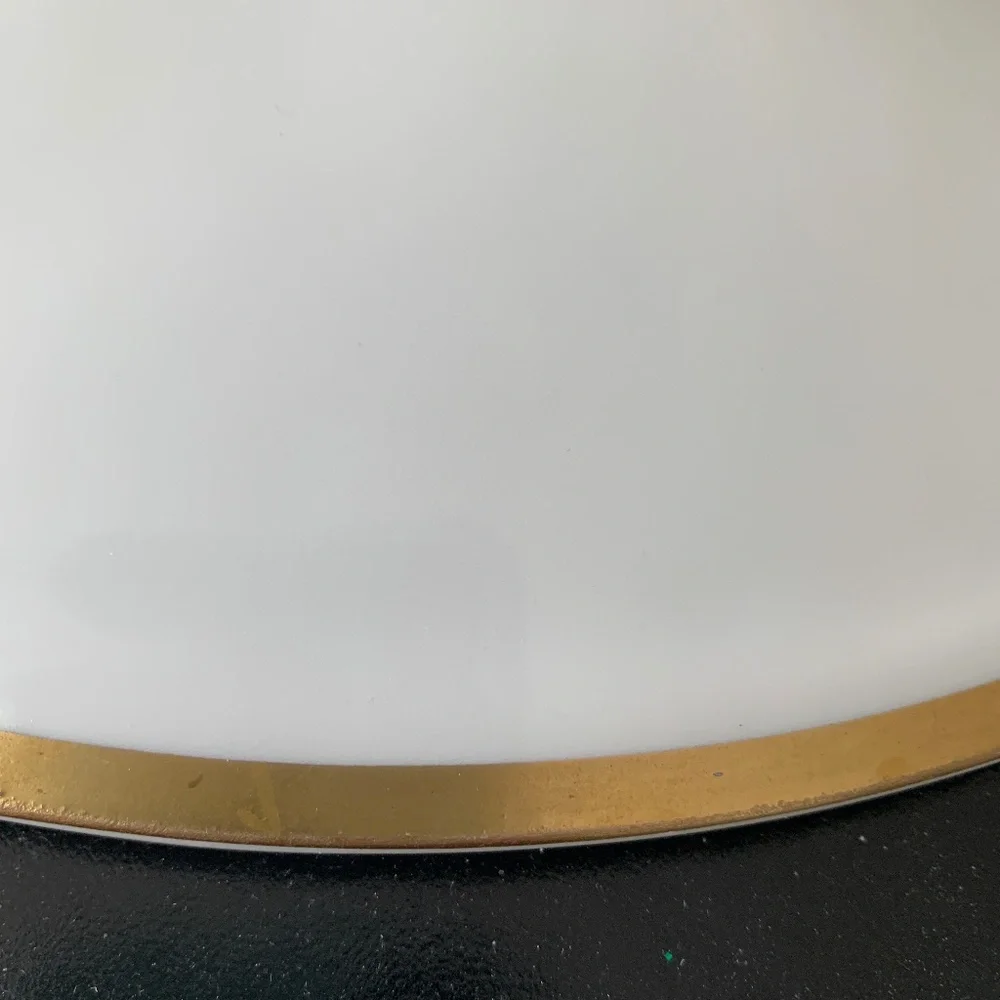 Vintage Limoges France Theodore Haviland Claridge Gold Trim Covered Serving Dish
